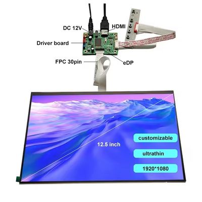 ซื้อ 12.5 นิ้ว Ultrathin TFT LVDS แสงแดด LCD Display โน๊ทบุ๊กติดตามมือถือ online manufacture