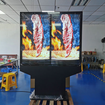 ซื้อ 55-Inch Outdoor Waterproof Dual-Screen Menu Board With Sunscreen Thermal Treatment Middle East Available การผลิตออนไลน์
