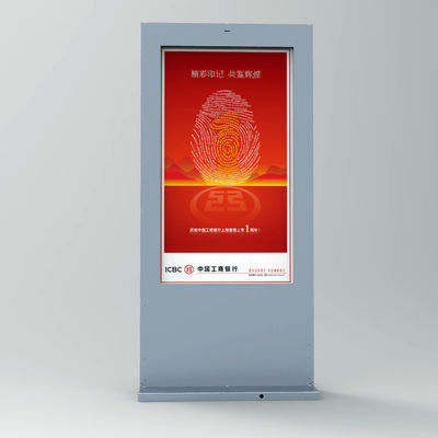 หน้าจอสัมผัสที่สามารถปรับแต่งได้ ดินยืน LCD ภาพโฆษณาดิจิตอล