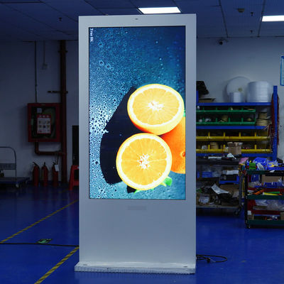ดินยืน ดิจิทัล Kiosk จัดจอ ติดตั้ง Digital Signage IP65 กันน้ํา ODM