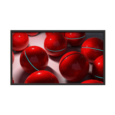 เครื่องโฆษณา LCD กลางแจ้งกันน้ำ IP67 ขนาด 55 นิ้ว ความสว่าง 3000cd/m2 เพื่อการมองเห็นที่ชัดเจน