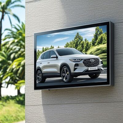 55 นิ้ว Full Lamination Technology เครื่องโฆษณา LCD ภายนอก มีความสว่าง 4000Nits และป้ายดิจิตอลกันน้ํา IP67