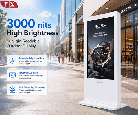 คอมเมอร์เชียล 75?? Outdoor LCD Advertising Display with 3000nits High Brightness ราคาถูกมาก